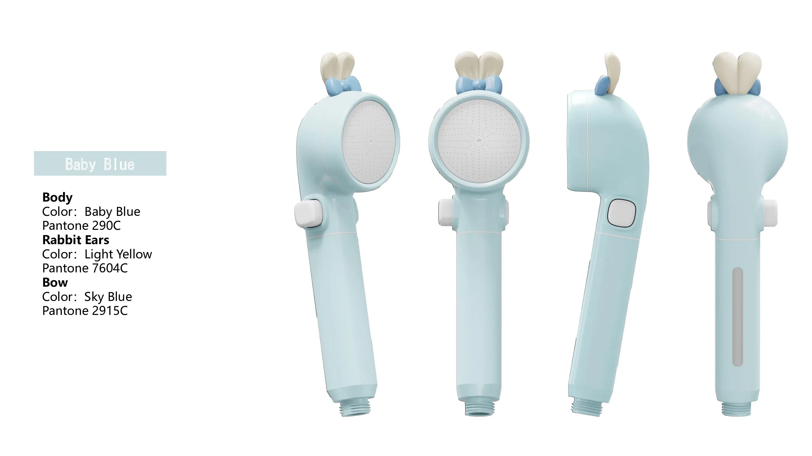 Single Rainfall Pause Self-Clean SPA-Like Multi-Color Finishes EU Complaint Soft Spray Handle Showerhead Filter