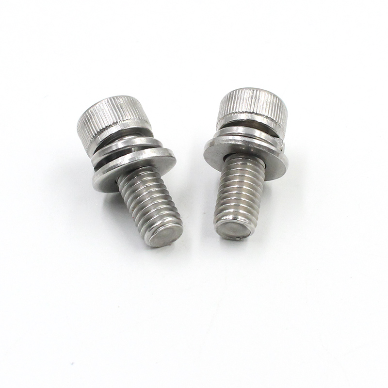 China Fasteners Metal Screw Stainless Steel DIN912 Hex Socket Head Screw with Captive Washers