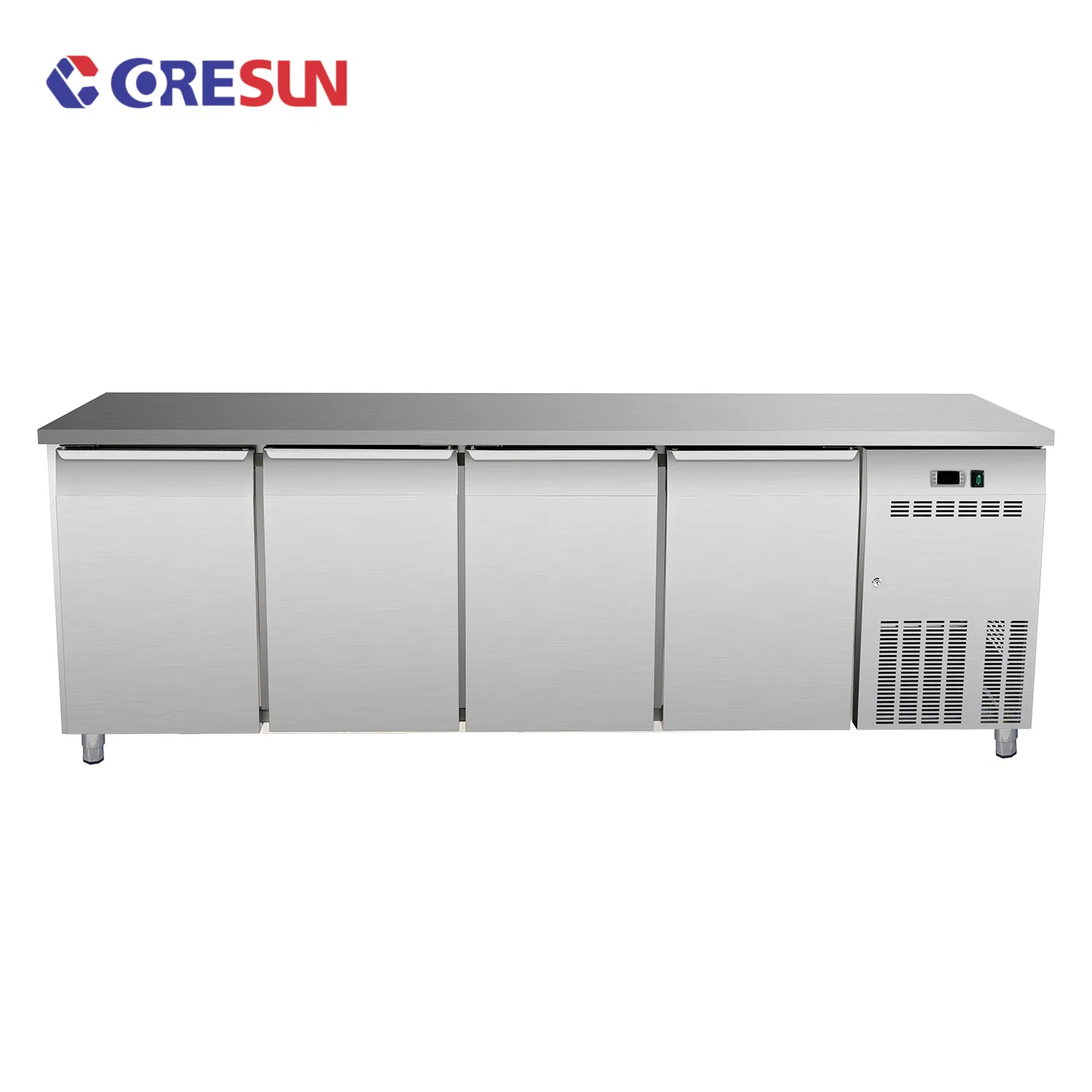Modular Stainless Steel Hygienic Custom Workstation Refrigerated Counter Commercial Refrigerator