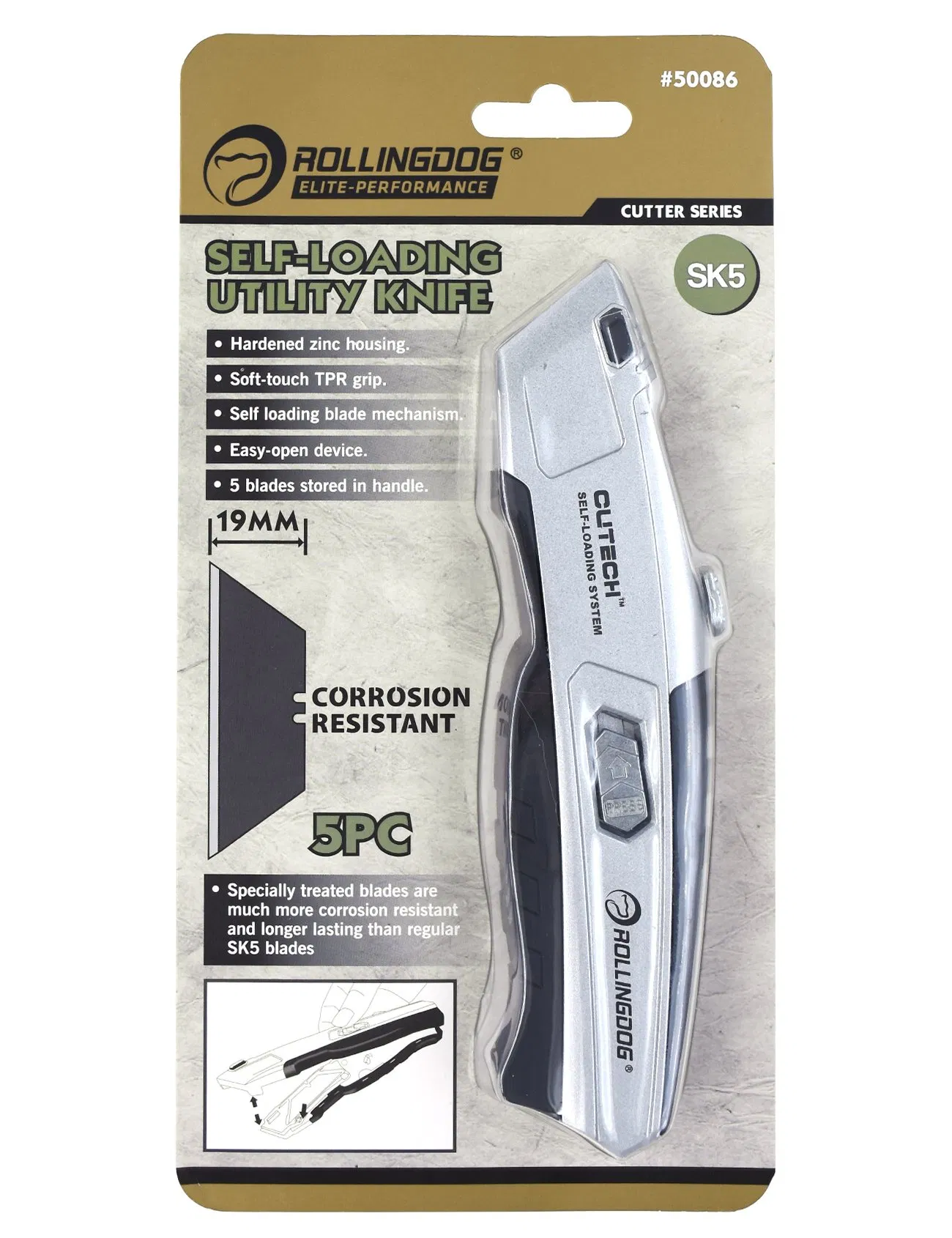 Rolingdog-PRO 50086 Blade Self-Loaded Utility Knife