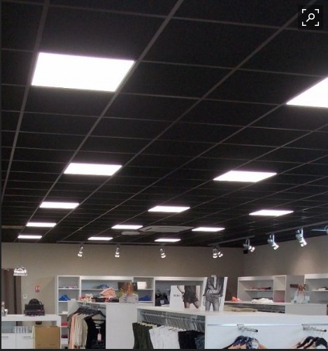 Acoustic Mineral Fiber Suspended Ceiling Board for Decorative Material