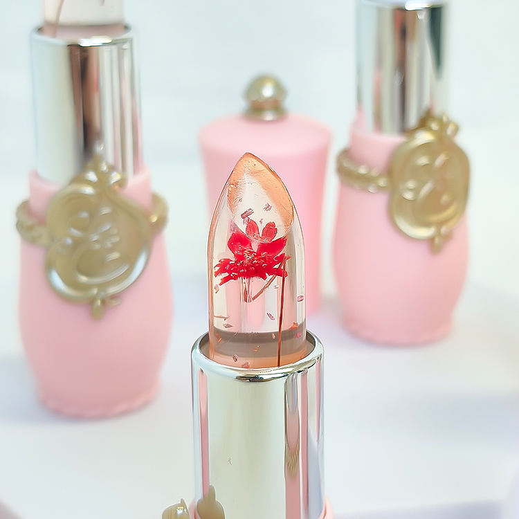 Nutritious Waterproof Lip Balm with Fashionable Flower Design
