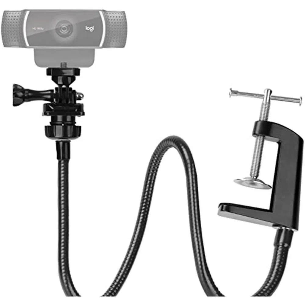 Flexible Gooseneck Desk Jaw Clamp Stand Holder for Phone and Tablet Ci20688