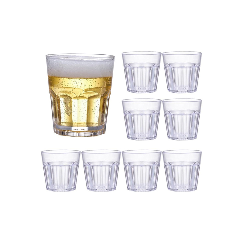 Wholesale Plastic Cup Water Juice Cold Drinking Cup Whisky Crystal Red Wine Acrylic PC Cup
