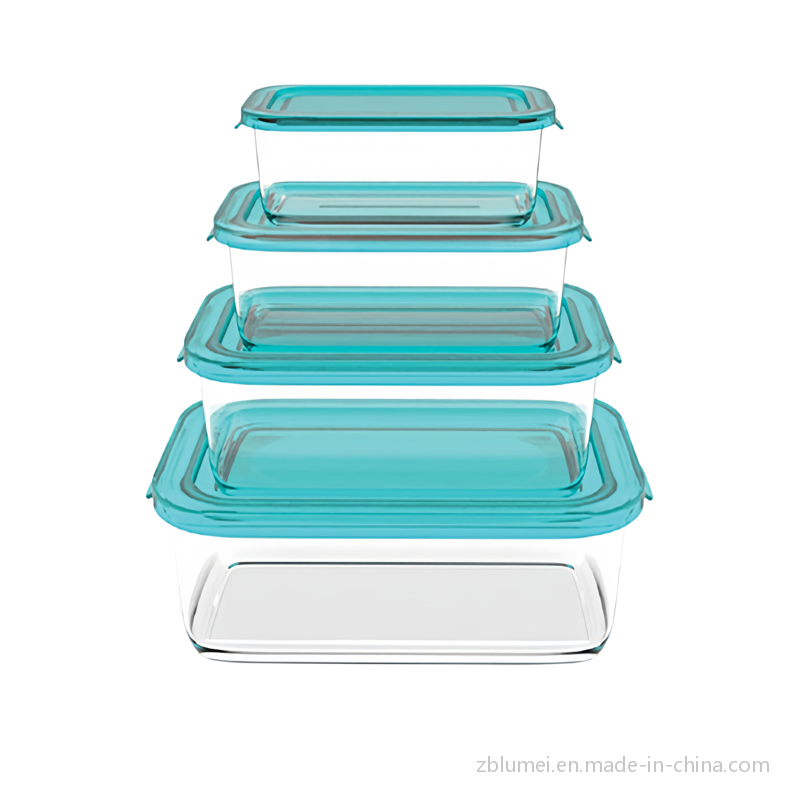 BPA Free Retangular Airtight Borosilicate Heat-Resistant Glass Food Storage Container - Microwave & Oven Safe