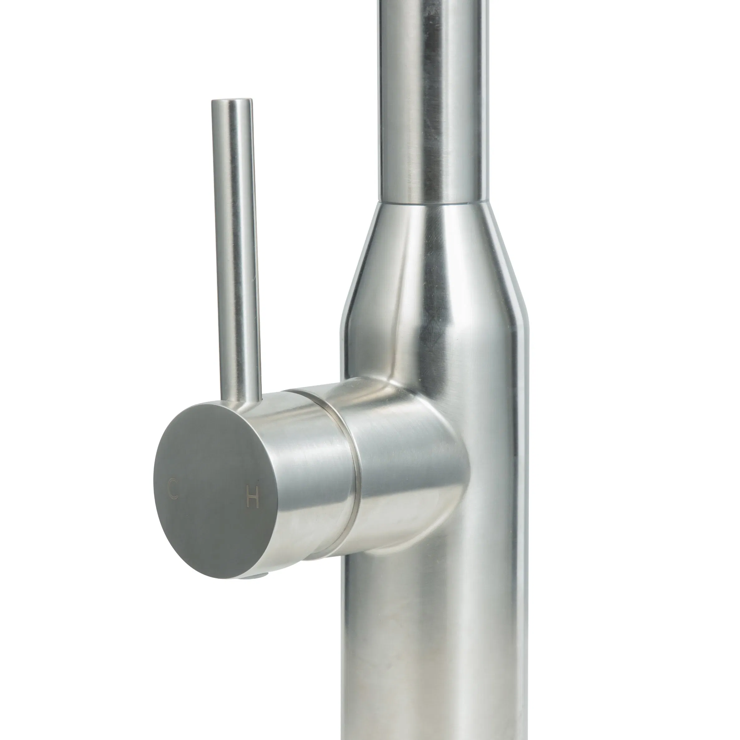 SUS304 Flexible Pull-out Kitchen Faucet with Fast Connector and Weight Kit