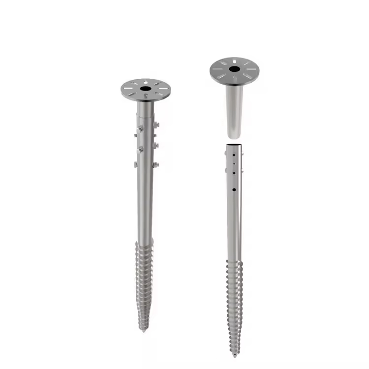 Galvanized Ground Screw Pile for Solar Mounting System Construction