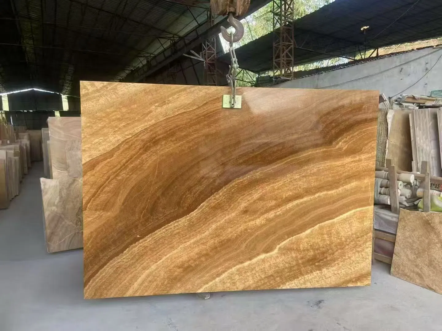Yellow Sandstone/Yellow Wood Vein Sandstone Slab/High Quality/Natural Stone/Tile