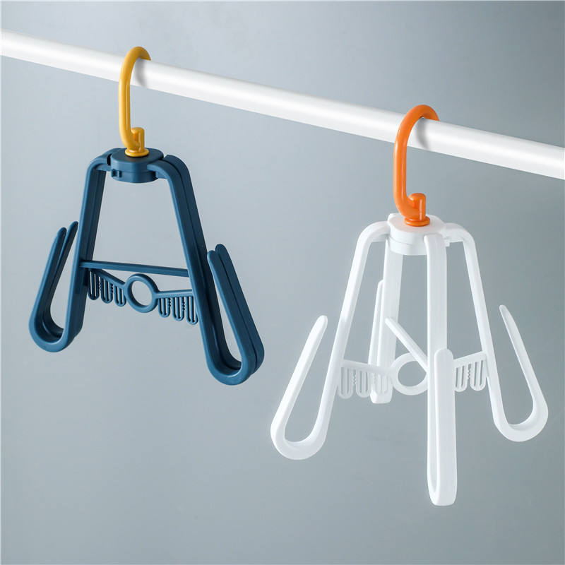 Plastic Shoe Hanger 360 Degree Rotating Drying Folding Hanging Racks Shoe Holder