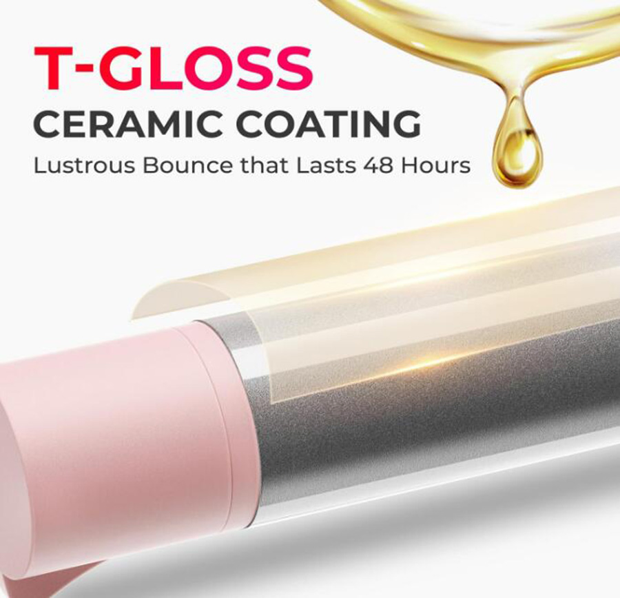 30s Fast Heat-up Rotating Beach Waver Curling Iron Ceramic Self Curler
