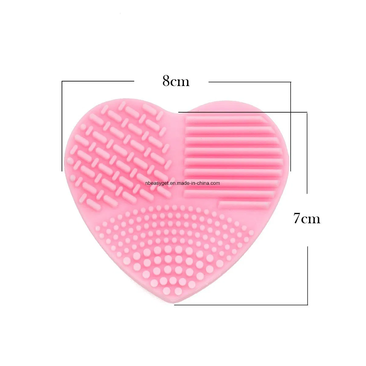 Cosmetic Makeup Brush Cleaner Silicone Scrubbing Pad Esg10195