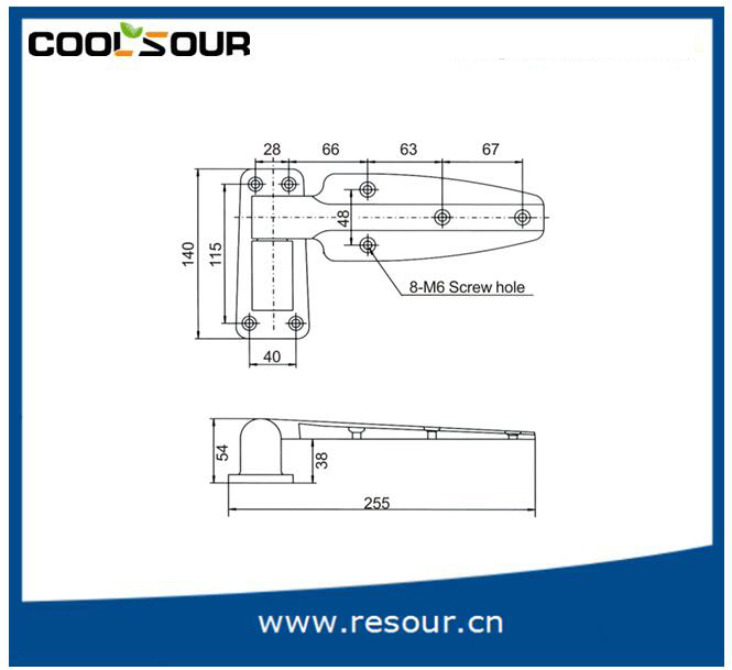 Reversible Reach Hinges, Cold Room Door Hinges, Dh-1238/Cx-1238/Yl-1238