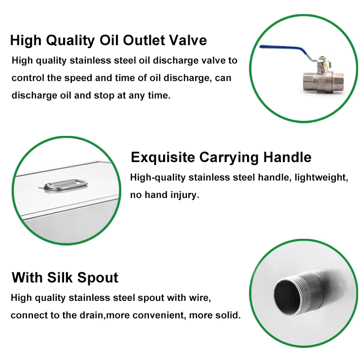 Stainless Steel Oil-Water Separator Kitchen Grease Trap Assuring Hotel Restaurant Needs