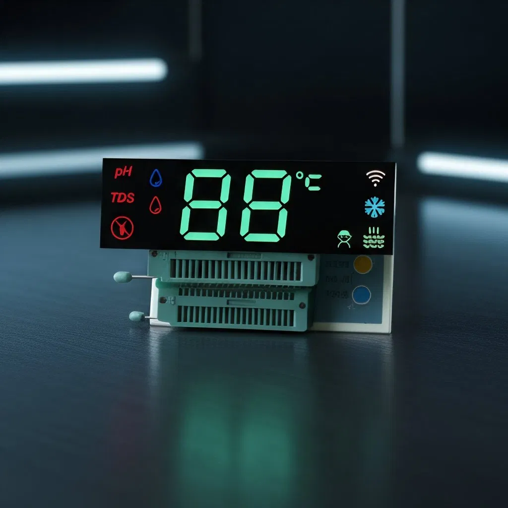 Invisible 7-Segment LED Display for Stylish Water Dispensers