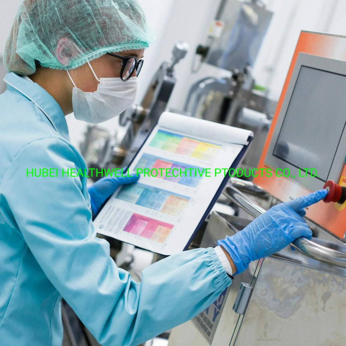 100 Pieces Disposable Non-Woven Clip Caps Mop Caps Hairnets Head Cover, 21"