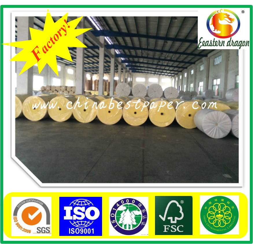 White Color Adhesive Paper 85g/adhesive paper gloss face