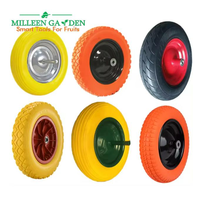 10 Inch 3.00-4 Anti-Puncture and Anti-UV Flat Free PU Foam Wheel