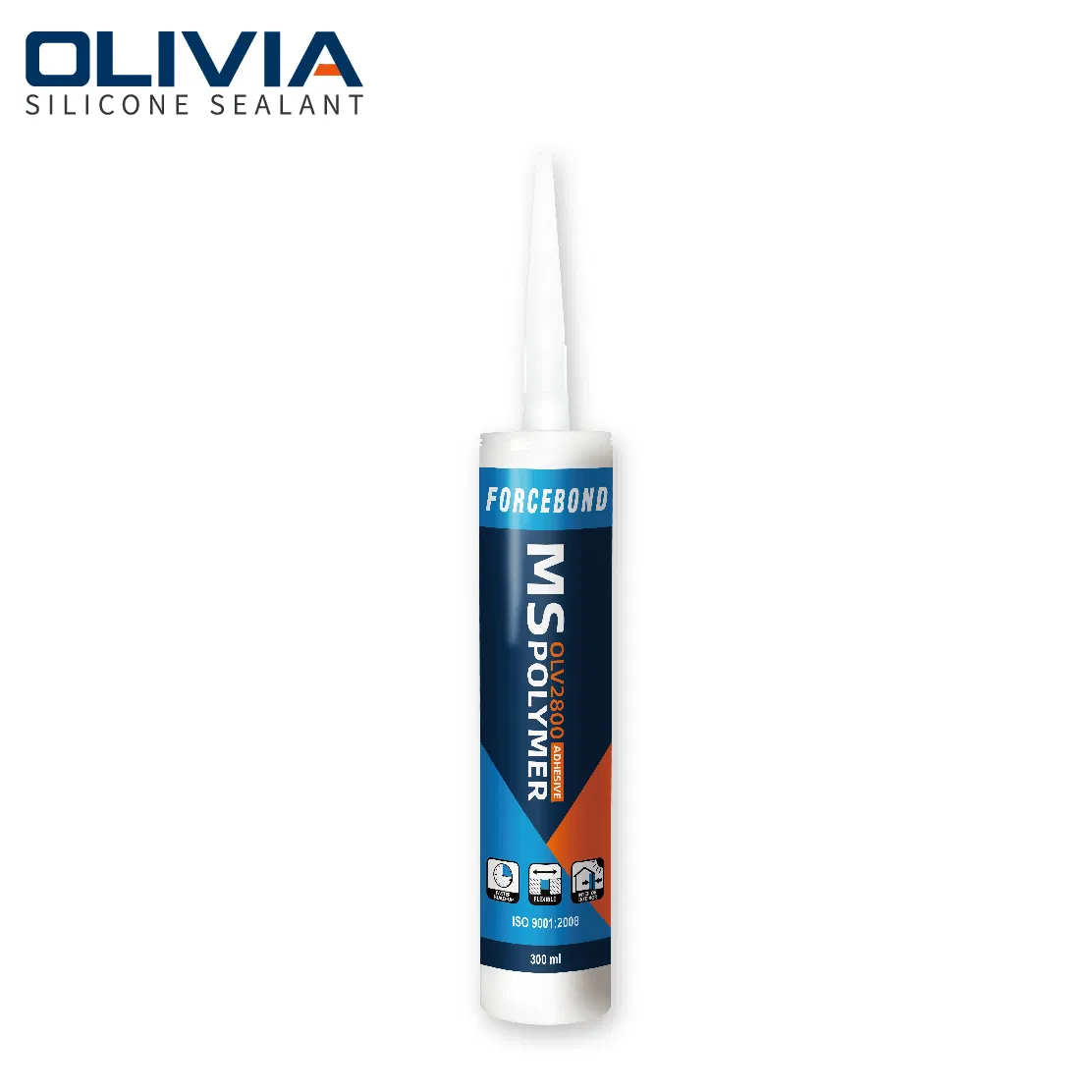 Promotion PVC Roofing RTV Silicone Gum Car Glass Weather Black Ms Sealant Olv2800 for Building