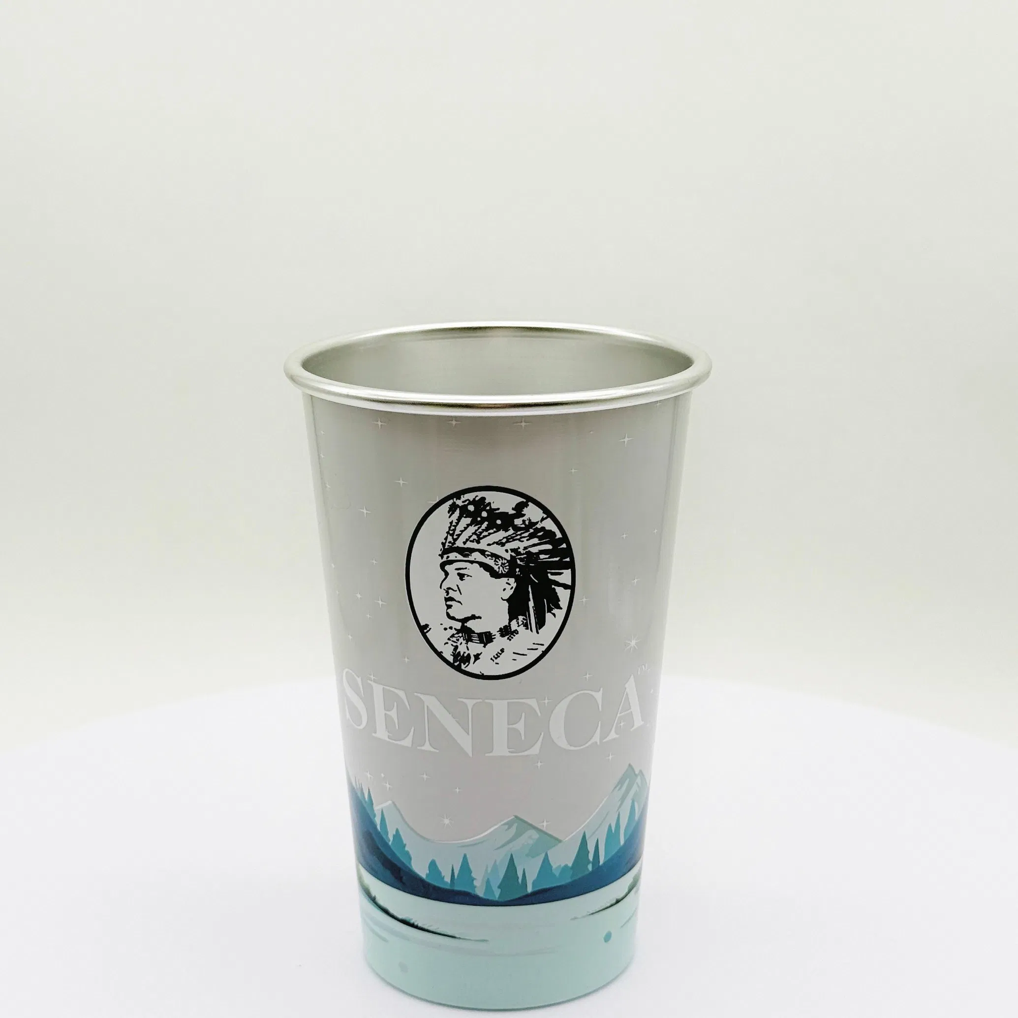 Custom Aluminum Beer Mug Aluminum Coffee Ice Cream Cup Party Aluminum Cups with Logo Eco-Friendly Tea Cup