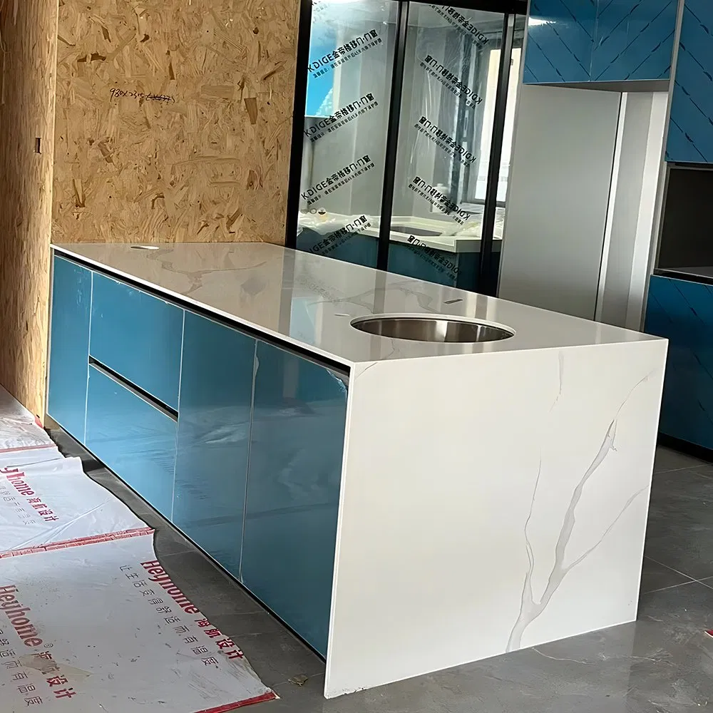 Oliky Indoor Kitchen Building Decorative Materials Imitation Marble Plate with Custom Options