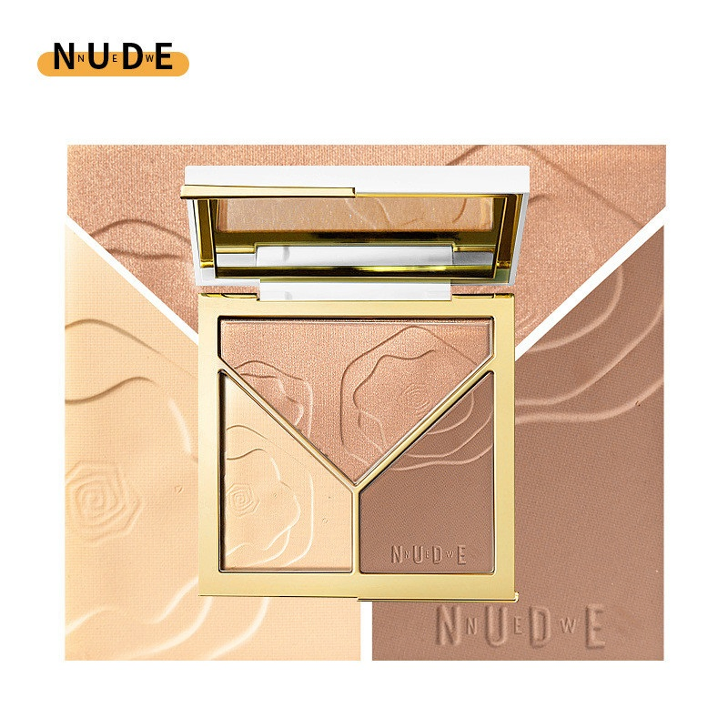 Y112 Improved Formula Product High Quality Custom Foundation Face Pressed Powder Palette 5 Color Makeup Cosmetics Beauty