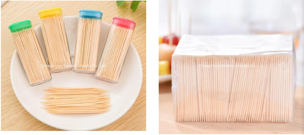 Natural Tooth Picks Good Quality Double Sided Bamboo Toothpicks