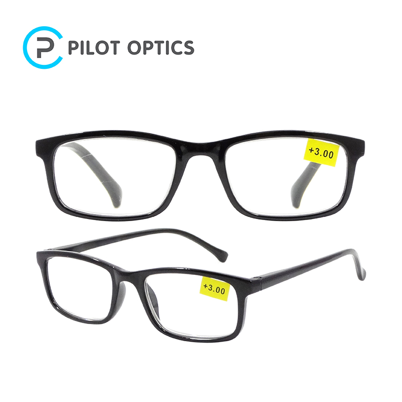 Pilot Optics 2023 Fashion Square OEM Anti Blue Light Custom Logo Reading Glasses