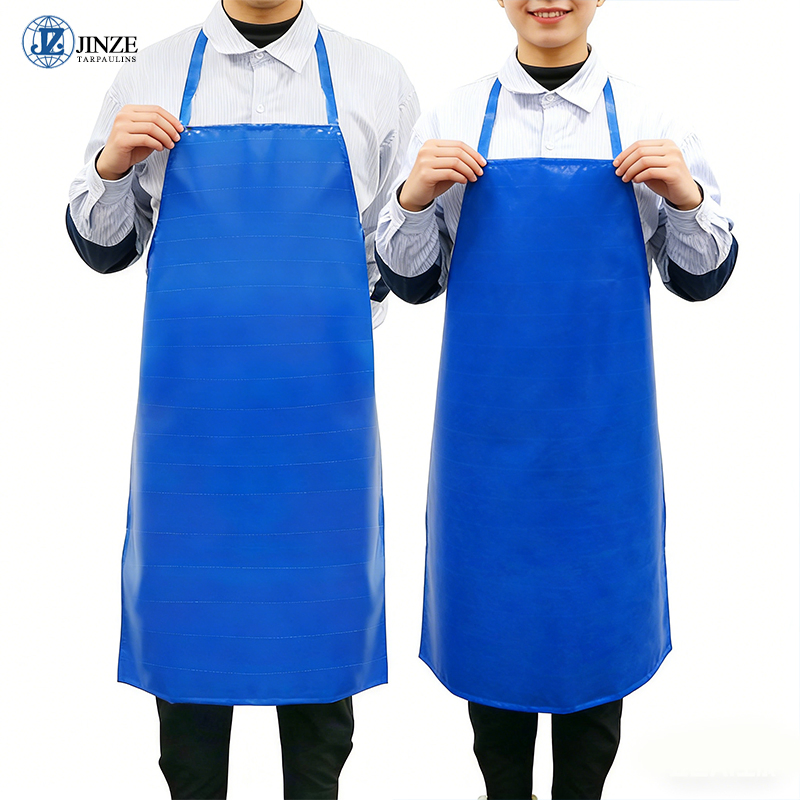 Blue and Yellow PVC Apron Blue Double-Side PVC Apron Blue Tarpaulin PVC Apron