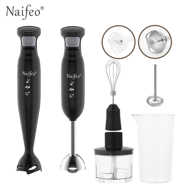 300W Household Electric Handheld Cooking Machine Multifunctional Container Bar Mixer Crusher