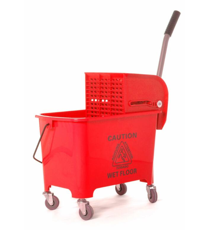 High Impact 35 Quart 36L Plastic Mop Bucket Wringer Combo