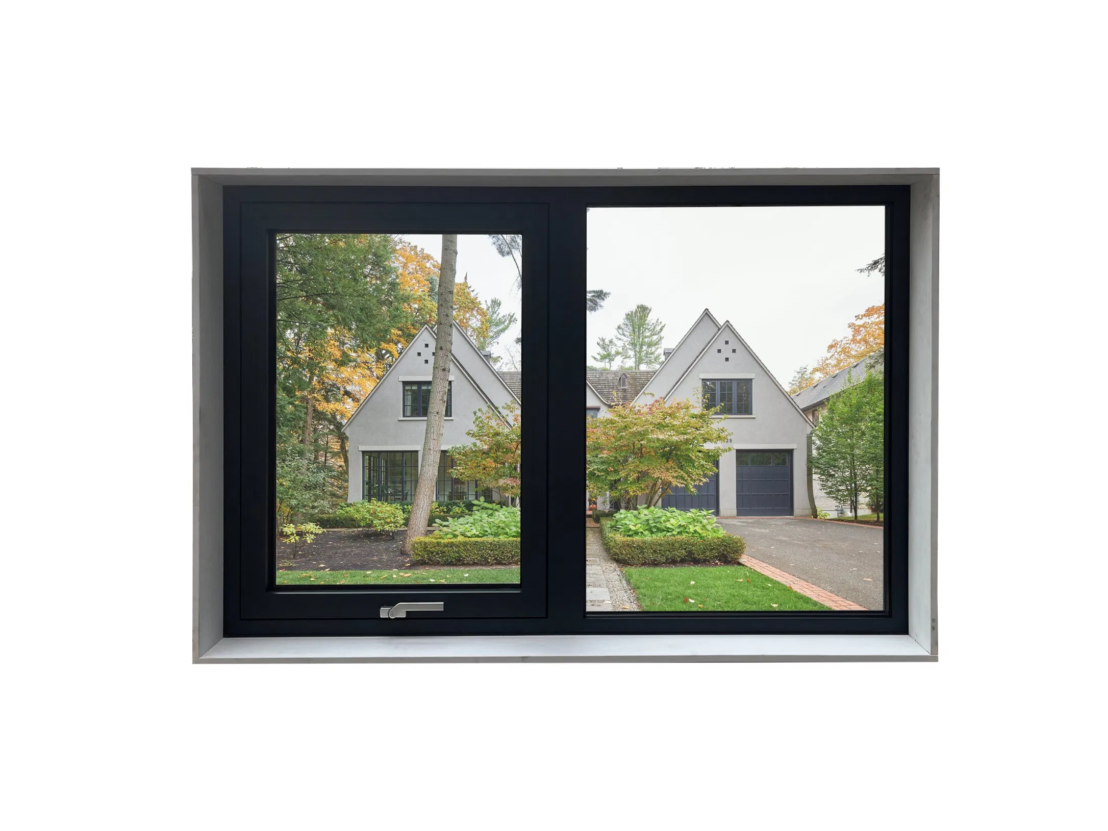 Penjoy New Zealand Timber Reveal Design Customized Thermo Break Aluminum Awning Windows
