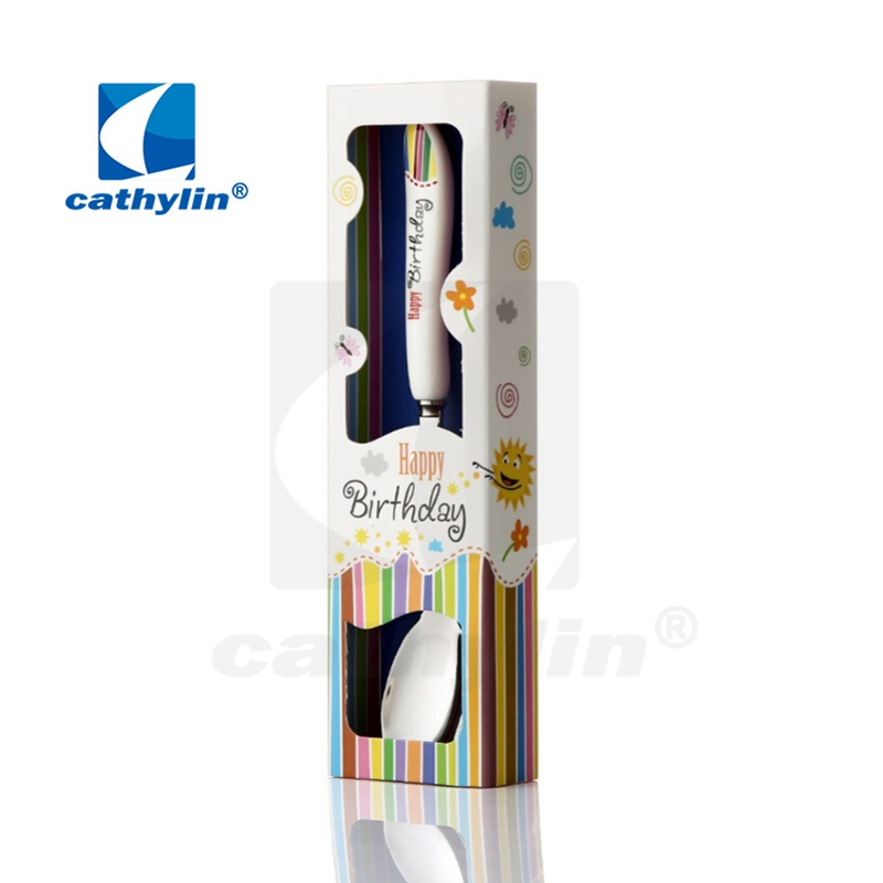 Promotion Elegant Gift Box 18/10 Stainless Steel Ceramic Handle Spoon