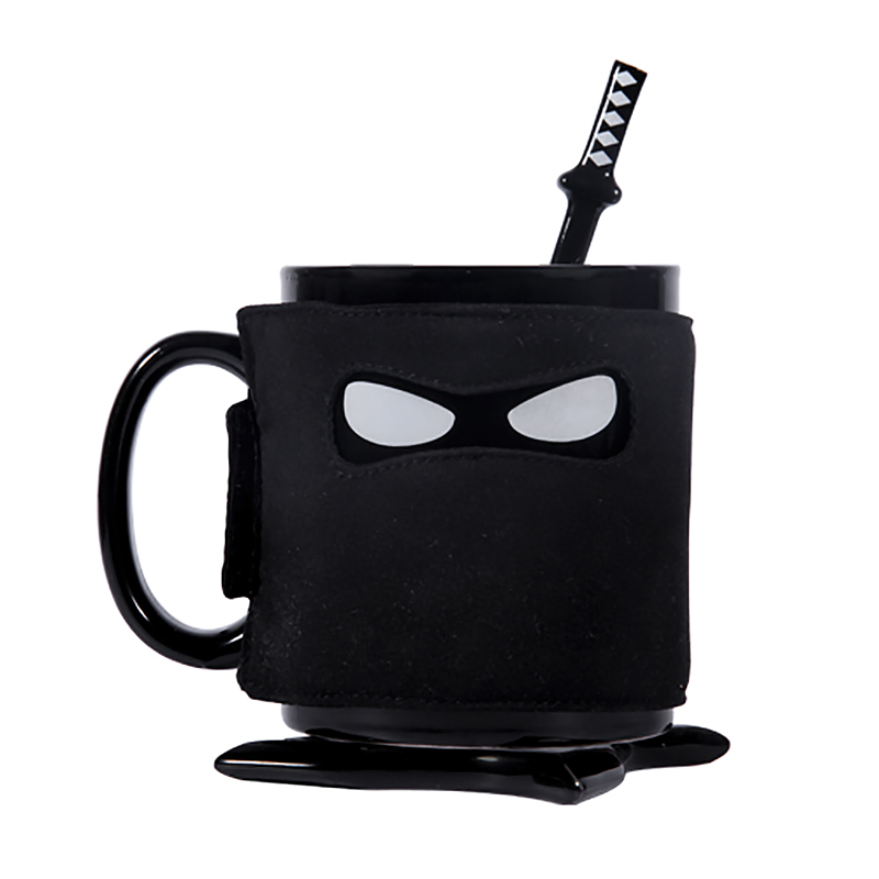 Ceramic Mugga Criminal Coffee Mug with Cup Warmer Mask