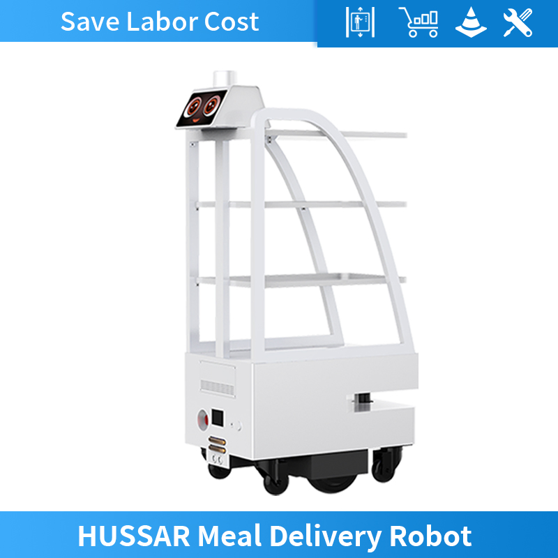 Best Seller Shenzhen Autonomous Intelligent Food/Medicine/Dish/Document/Meal Delivery Robot for Restaurant/Hospital