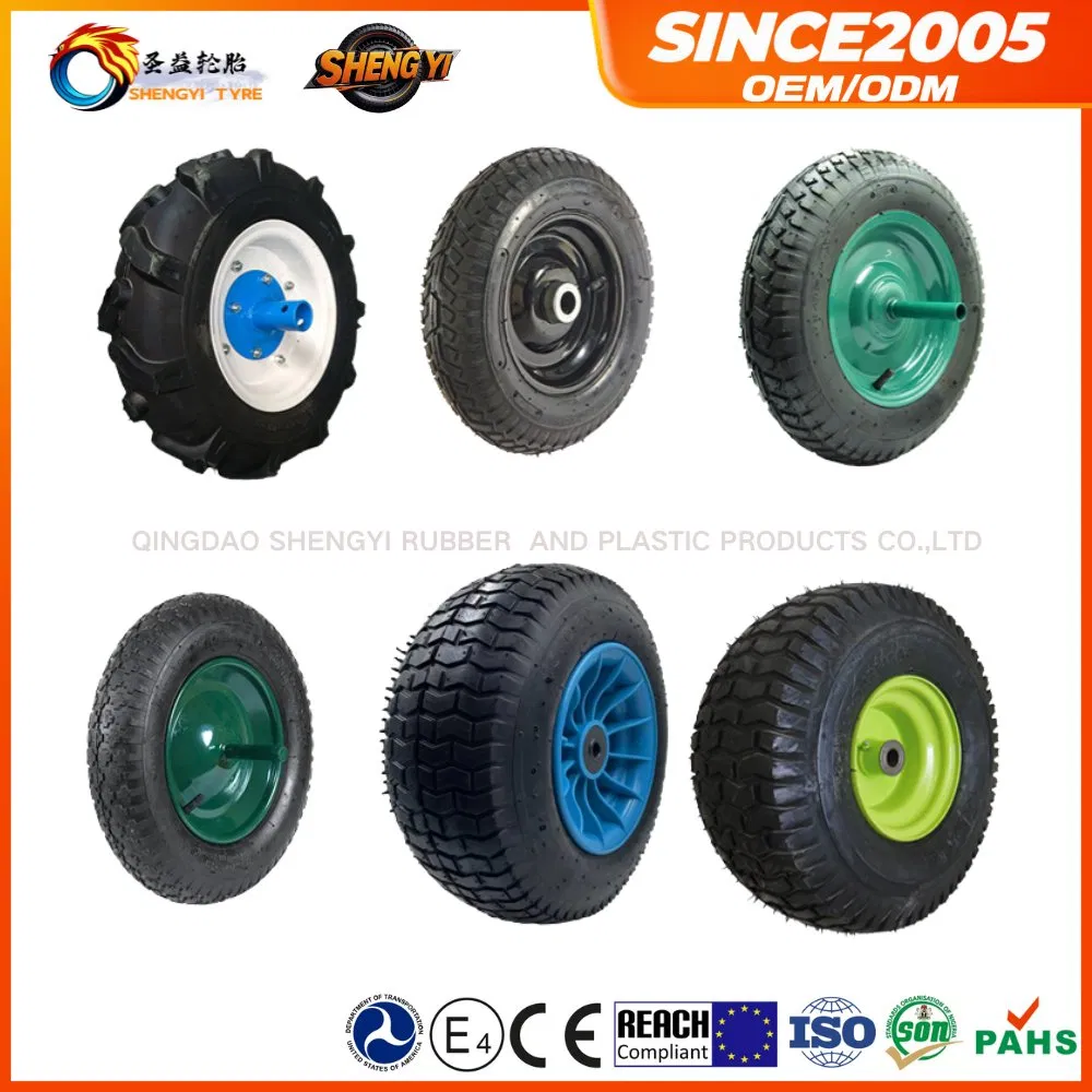 6 8 10 12 14 16inch Industrial-Grade Pneumatic Rubber Wheels for Heavy Loads