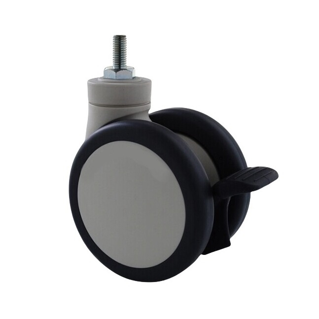 S Series Total Free and Brake Swivel Dual Wheel Casters for Medical B-Scan Ultrasonic Diagnostic Equipment, Supersonic Ultrasound Apparatus