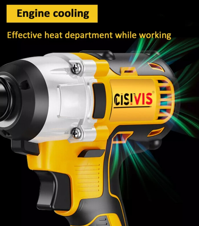 Durable Brushless Electric Wrench Kit with Rechargeable Lithium Power