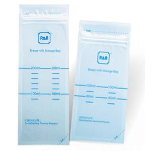 Amazon Hot Selling Baby Product Breast Milk Storage Bag Pouch with Double Zipper