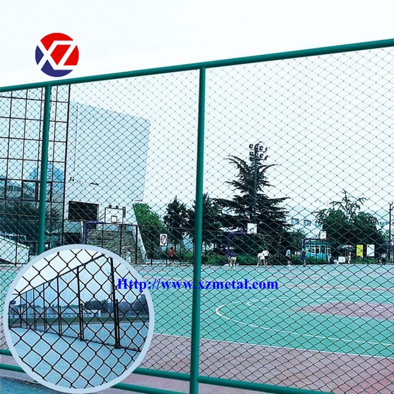 Sport Wire Mesh Fence Football Field Fence PVC Coated Chain Link Mesh