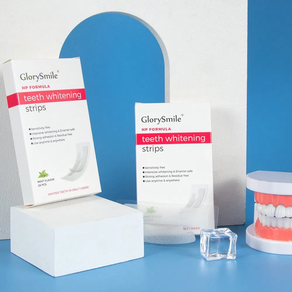 New Arrival Private Label Daily Use 6% Peroxide Teeth Whitening Dry Strip Customize Formula