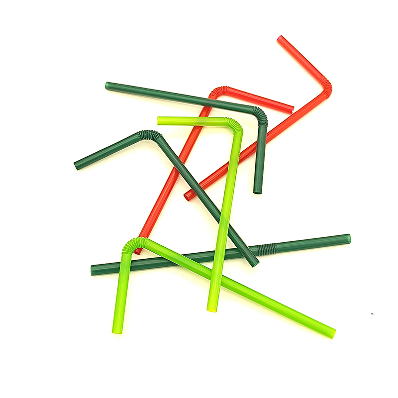 Disposable Flexible Straw BPA Free Biodegradable Drinking Straw with Color Custom