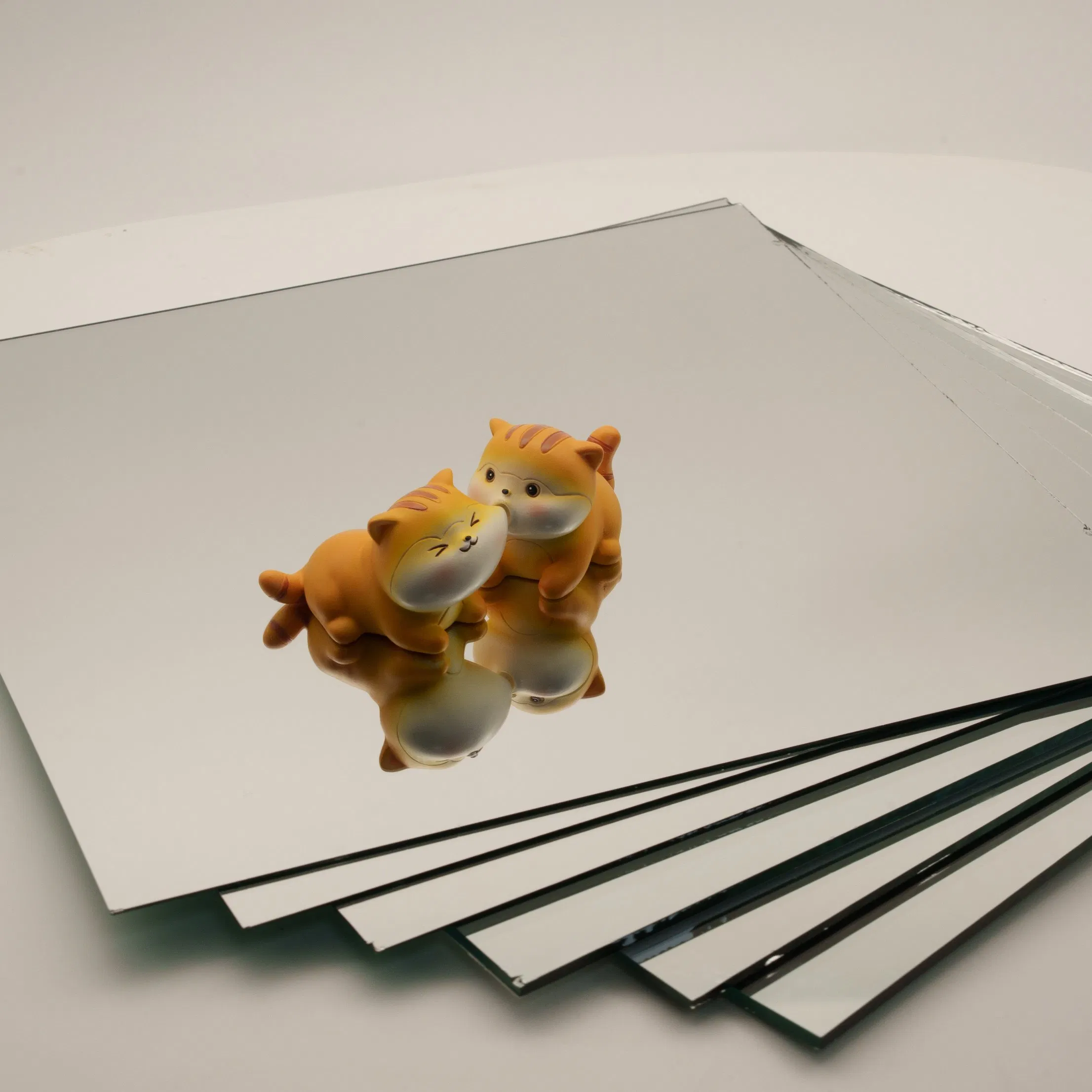 3-6mm Waterproof Silver Mirror Glass, Double Coated