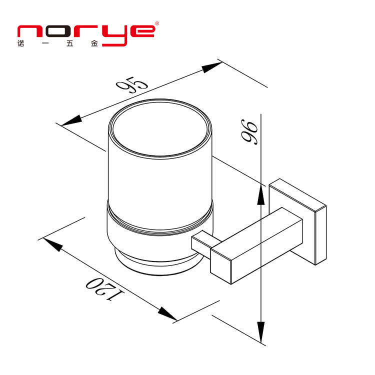 Керамический держатель для стакана в ванную