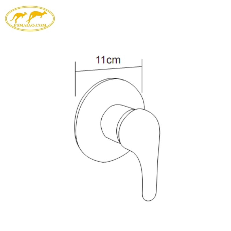 Bathroom Watermark Thin panel Single-Hole Design Corrosion-Proof Shower Mixer