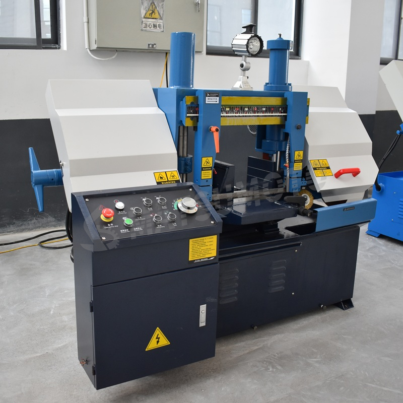 Ленточная пила по металлу двухколонная настольная с редуктором