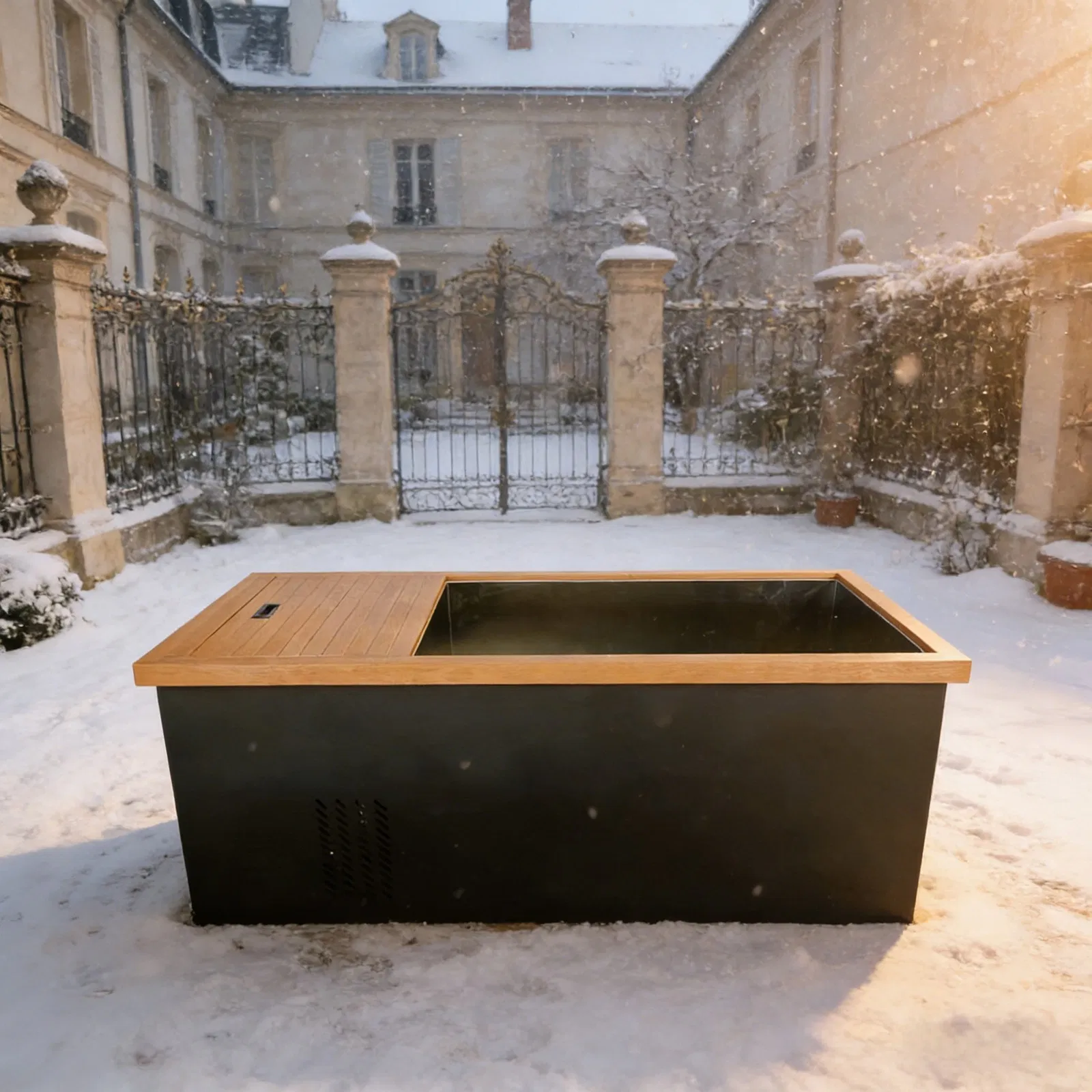 Ванна для ледяного купания Boda из нержавеющей стали и кедра