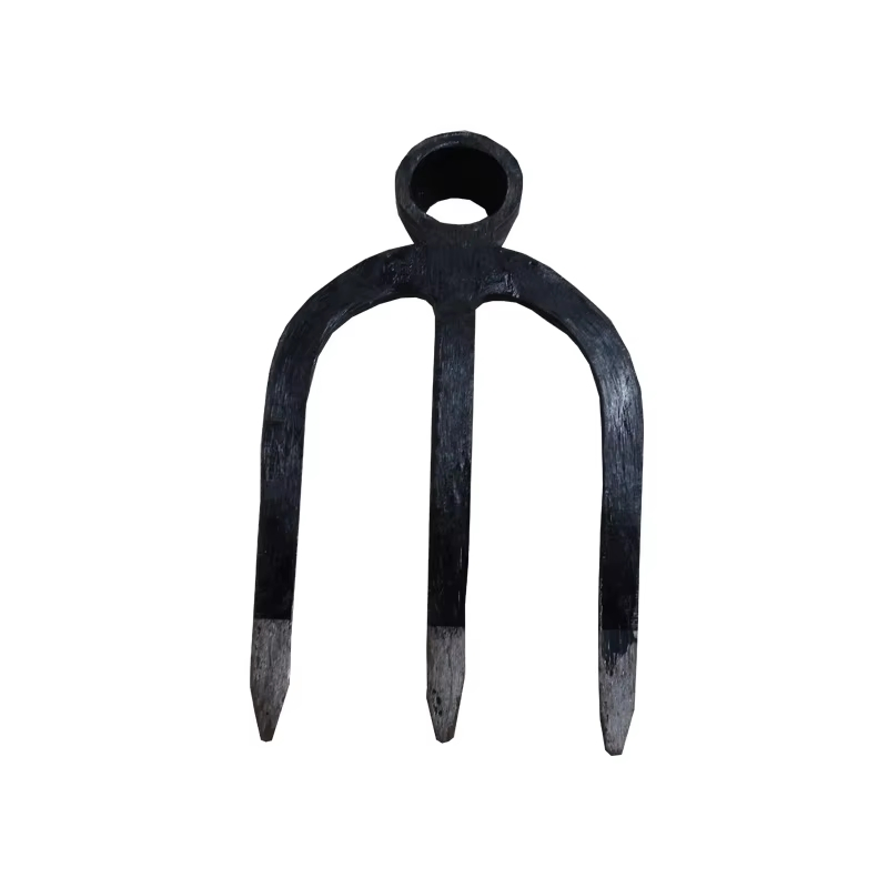 Factory Wholesale Farm Tool High Quality Rail Steel Forged Farming Fork Hoe Head