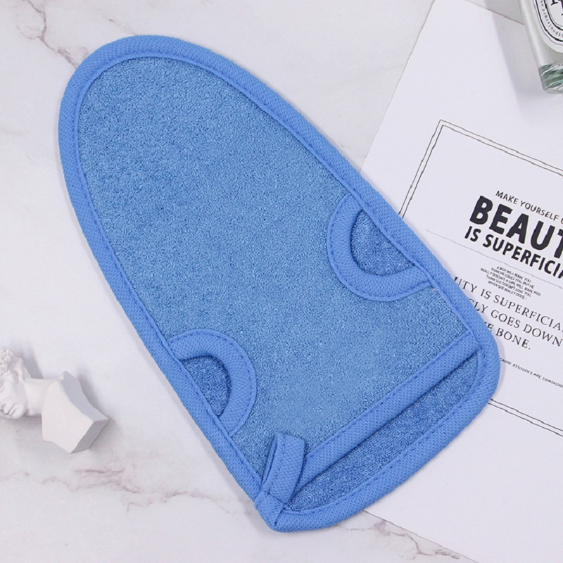 Bamboo Fiber Exfoliating Mitt Custom Logo Bath Mitt for Body Brushing