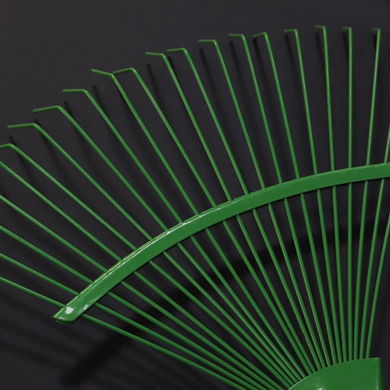 22-Tine Steel Garden Rake for Leaves, Debris & Soil Loosening – Heavy Duty Lawn & Yard Tool