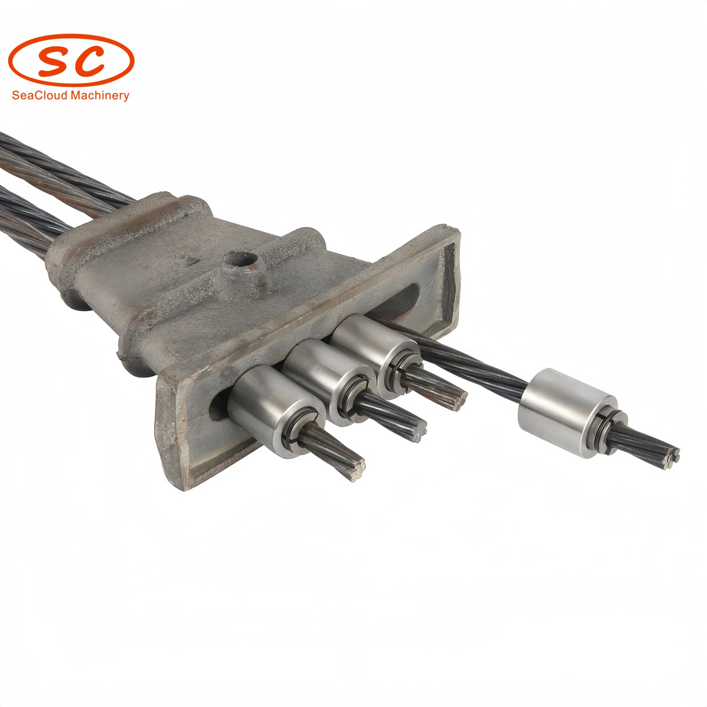 Cuboid Flat Anchor Grip Device for Prestressed Tensioning and Fixing PC Strand Anchor